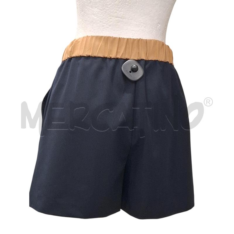 PANTALONE DONNA BLANCA VITA NERO FASCIA MARRONCINA TG.42 | Mercatino dell'Usato Salerno fratte 2