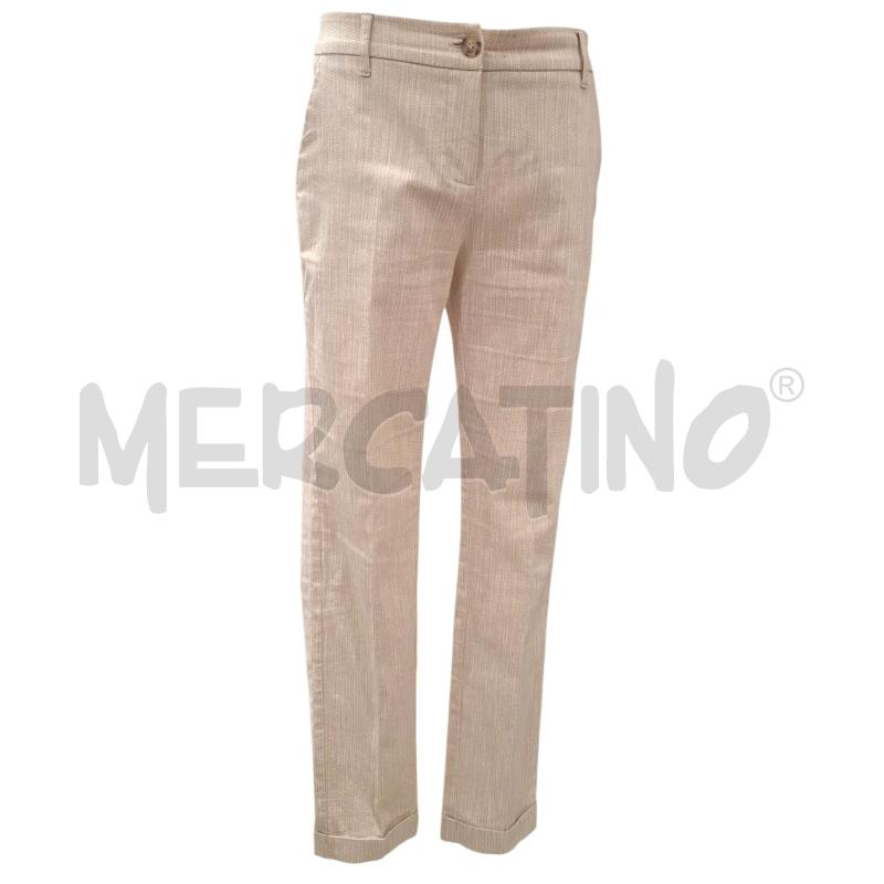 PANTALONE DONNA CAMOMILLA RIGHE BEIGE | Mercatino dell'Usato Salerno fratte 1