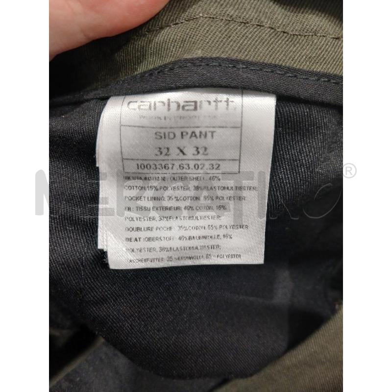 PANTALONE DONNA CARHARTT VERDONE | Mercatino dell'Usato Salerno fratte 4