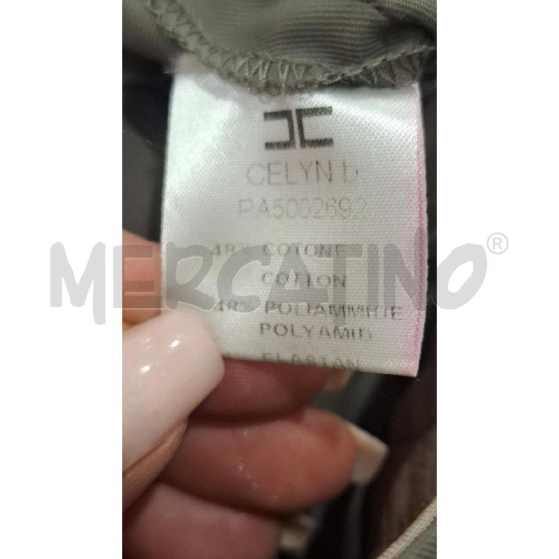 PANTALONE DONNA CELINE B. ELISABETTA FRANCHI GRIGIO SCURO | Mercatino dell'Usato Salerno fratte 3