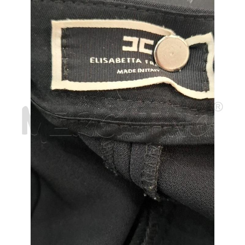 PANTALONE DONNA ELISABETTA FRANCHI NERO | Mercatino dell'Usato Salerno fratte 2