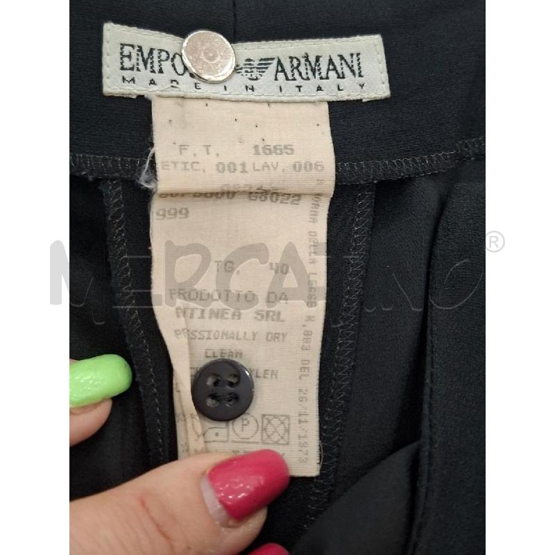 PANTALONE DONNA EMPORIO ARMANI NERO | Mercatino dell'Usato Salerno fratte 3