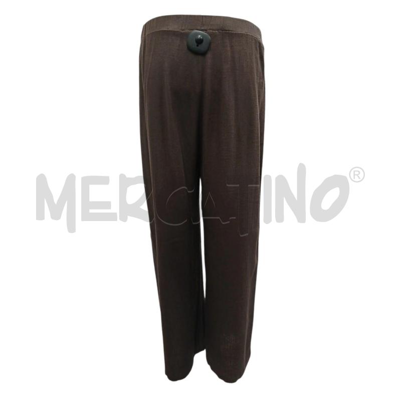 PANTALONE DONNA GATTINONI MISTO LINO MARRONE1 | Mercatino dell'Usato Salerno fratte 2
