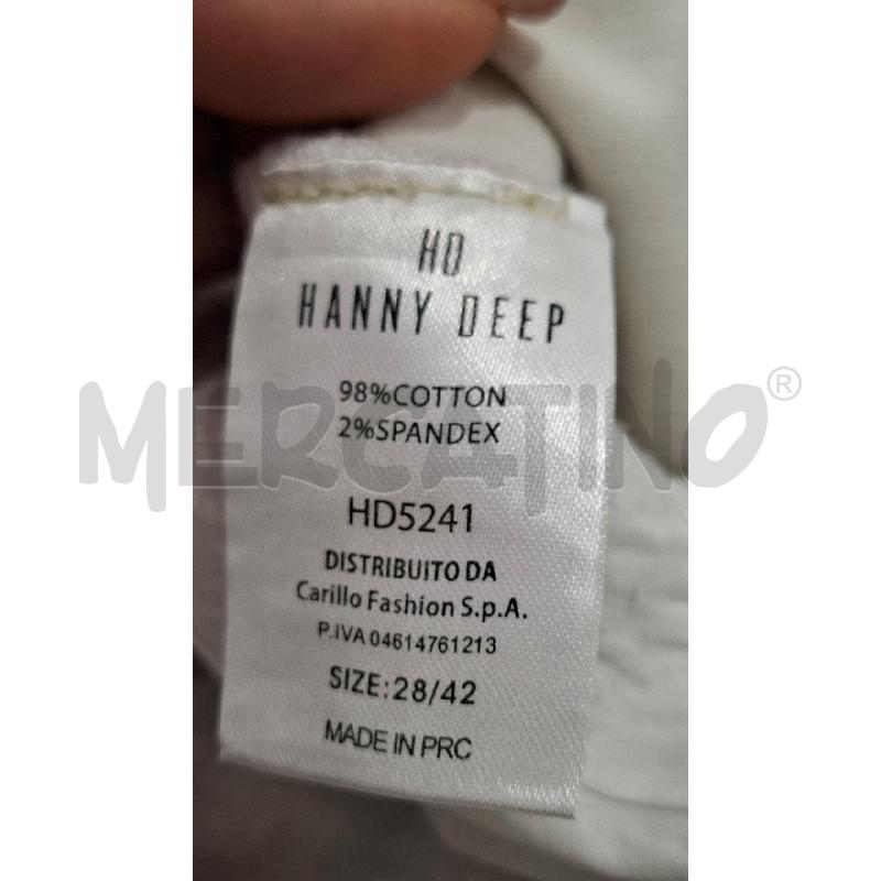 PANTALONE DONNA HANNY DEEP GRIGIO CHIARO BRILL. | Mercatino dell'Usato Salerno fratte 5