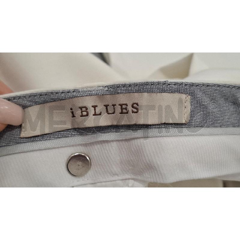 PANTALONE DONNA IBLUES BIANCO COTONE | Mercatino dell'Usato Salerno fratte 3