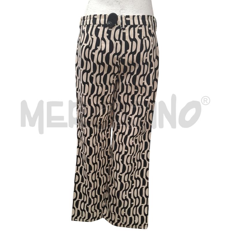 PANTALONE DONNA INTREND BEIGE FANT NERA MISTO COTONE | Mercatino dell'Usato Salerno fratte 2