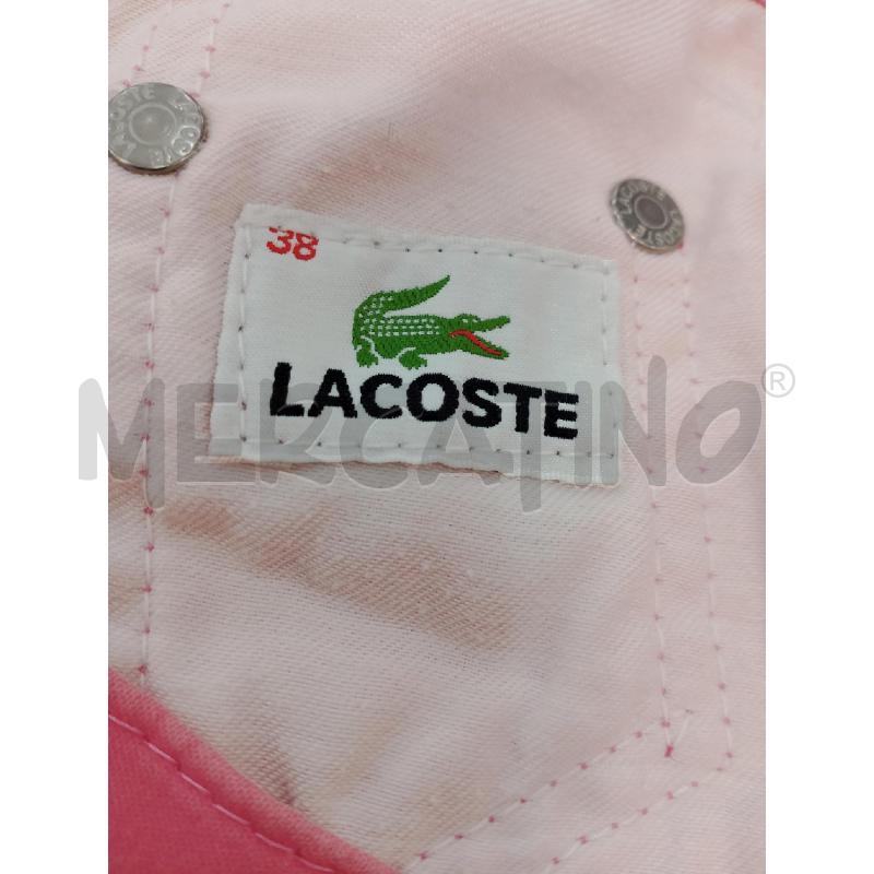 PANTALONE DONNA LACOSTE ROSA VINTAGE | Mercatino dell'Usato Salerno fratte 3