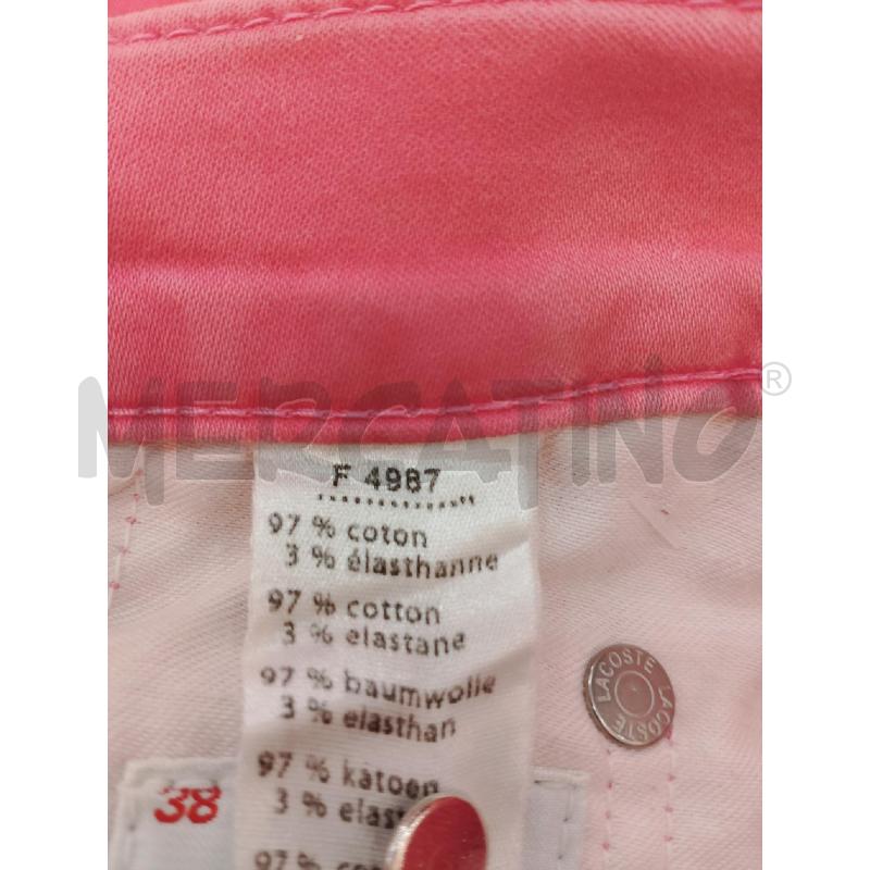 PANTALONE DONNA LACOSTE ROSA VINTAGE | Mercatino dell'Usato Salerno fratte 4