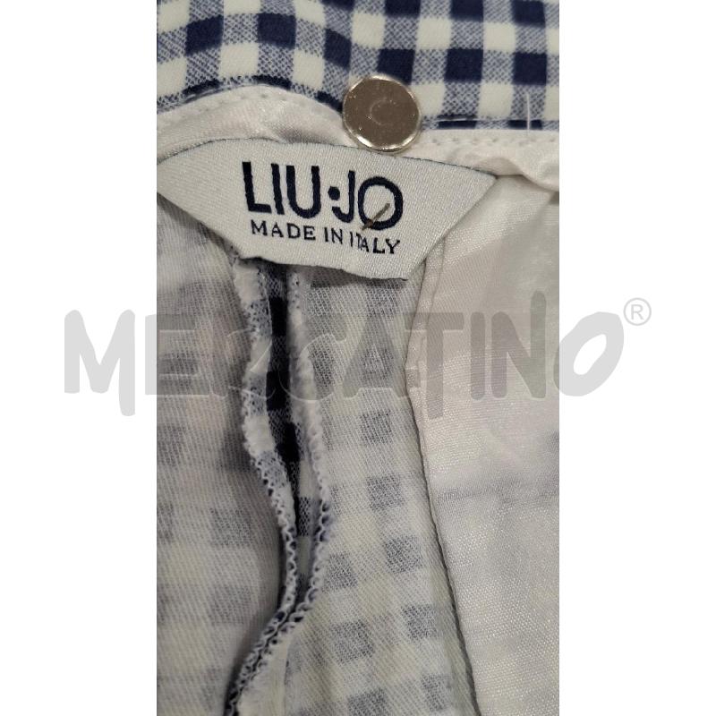 PANTALONE DONNA LIU JO QUADRETTI BLU/BIANCHI | Mercatino dell'Usato Salerno fratte 3