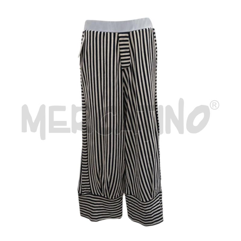 PANTALONE DONNA MANILA GRACE RIGHE BLU BIANCHE  | Mercatino dell'Usato Salerno fratte 1