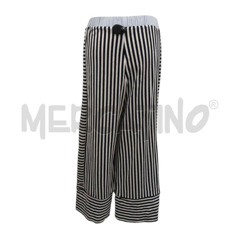 PANTALONE DONNA MANILA GRACE RIGHE BLU BIANCHE  | Mercatino dell'Usato Salerno fratte 2