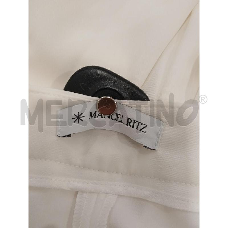 PANTALONE DONNA MANUEL RITZ BIANCO  | Mercatino dell'Usato Salerno fratte 3