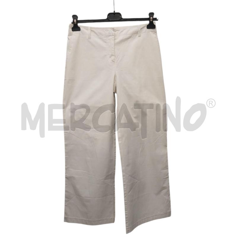 PANTALONE DONNA MARELLA BIANCO COTONE | Mercatino dell'Usato Salerno fratte 1