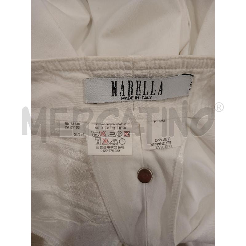 PANTALONE DONNA MARELLA BIANCO COTONE | Mercatino dell'Usato Salerno fratte 3