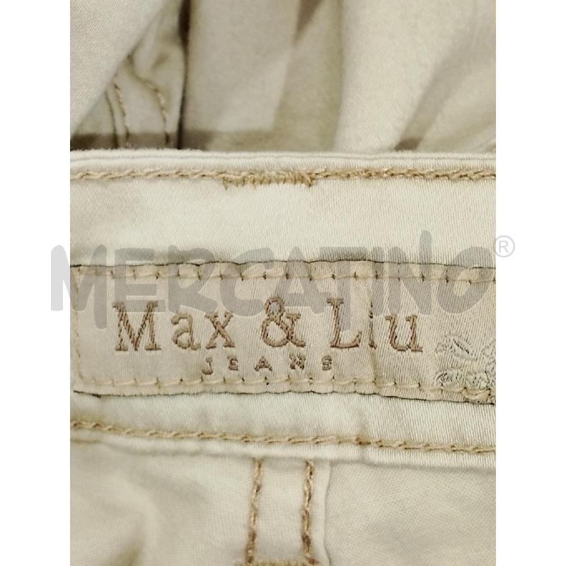 PANTALONE DONNA MAX & LIU BEIGE TG.46 | Mercatino dell'Usato Salerno fratte 3