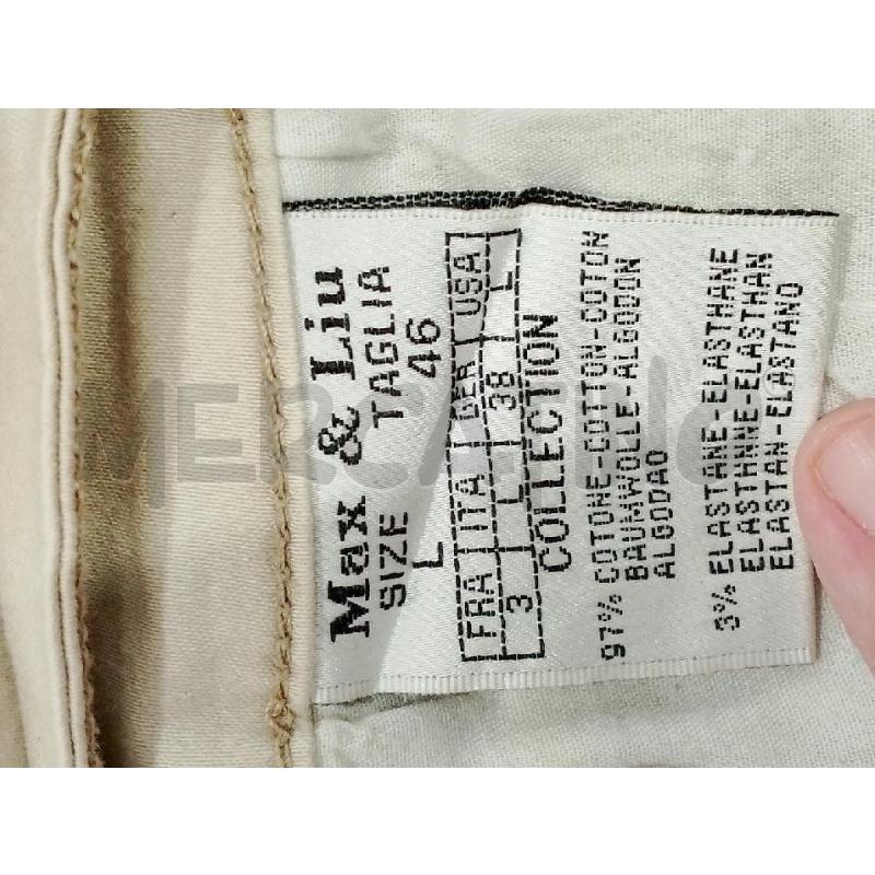 PANTALONE DONNA MAX & LIU BEIGE TG.46 | Mercatino dell'Usato Salerno fratte 4