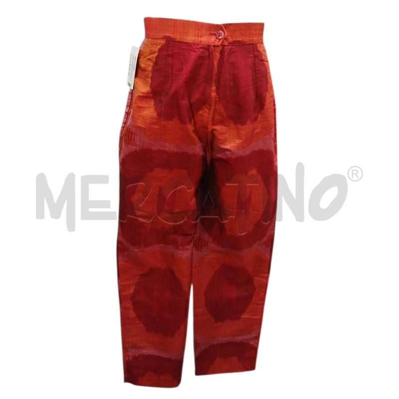 PANTALONE DONNA P.A.R.O.S.H. ARANCIO ROSSO 100X100 SETA | Mercatino dell'Usato Salerno fratte 1