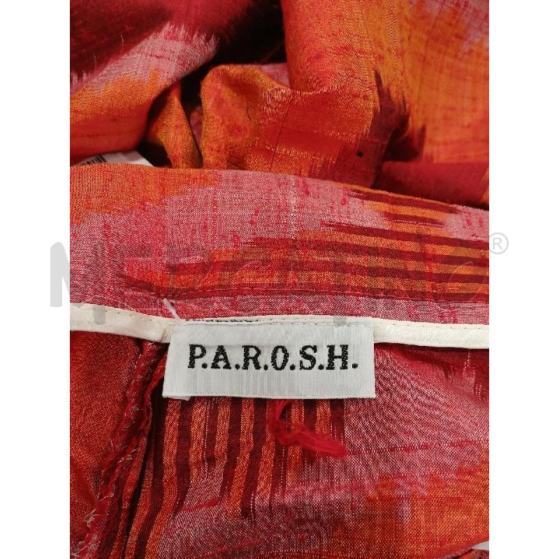 PANTALONE DONNA P.A.R.O.S.H. ARANCIO ROSSO 100X100 SETA | Mercatino dell'Usato Salerno fratte 3