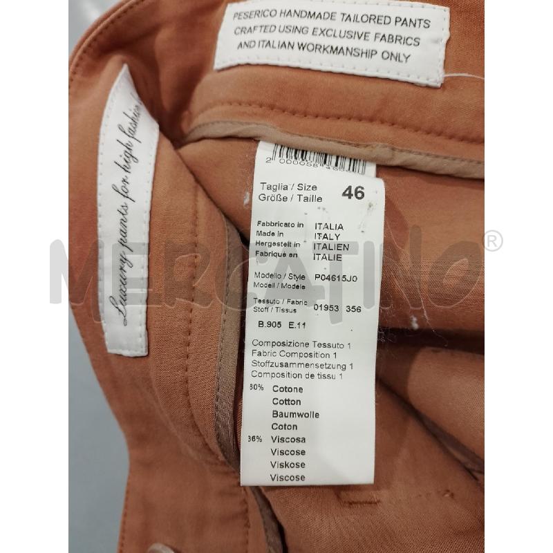 PANTALONE DONNA PESERICO MARRONCINO | Mercatino dell'Usato Salerno fratte 4