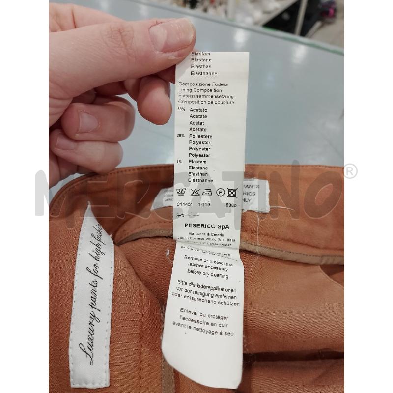 PANTALONE DONNA PESERICO MARRONCINO | Mercatino dell'Usato Salerno fratte 5