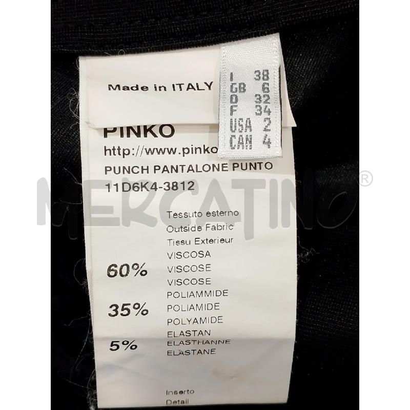 PANTALONE DONNA PINKO NERO  | Mercatino dell'Usato Salerno fratte 4