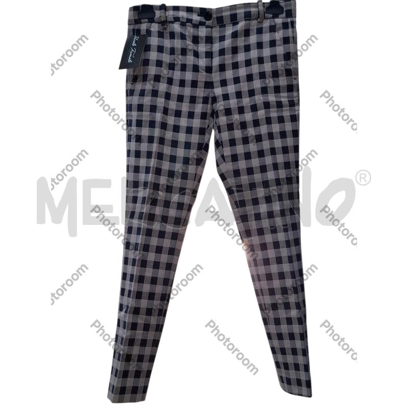 PANTALONE DONNA PINKO QUADRONI ROSA/BLU | Mercatino dell'Usato Salerno fratte 1