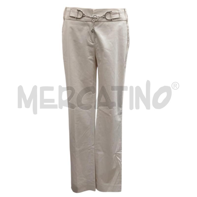 PANTALONE DONNA TRUTRUSSARDI CREMA TG.42 | Mercatino dell'Usato Salerno fratte 1