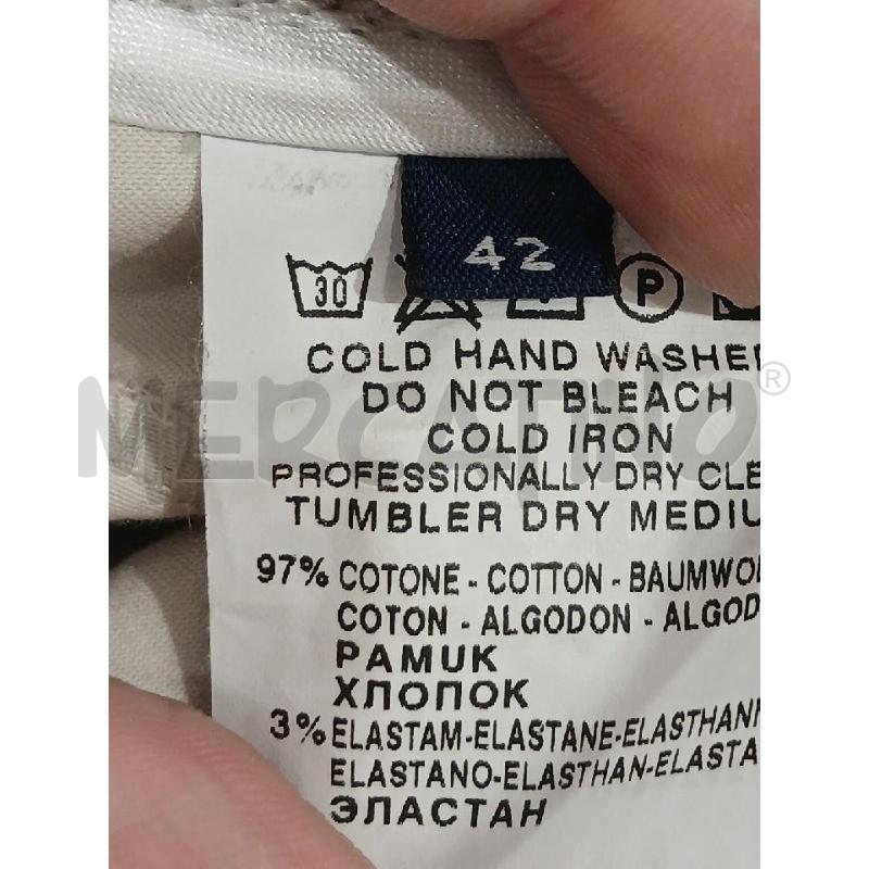 PANTALONE DONNA TRUTRUSSARDI CREMA TG.42 | Mercatino dell'Usato Salerno fratte 4