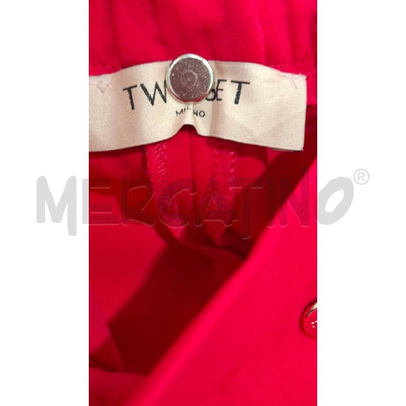 PANTALONE DONNA TWIN SET ROSSO | Mercatino dell'Usato Salerno fratte 4