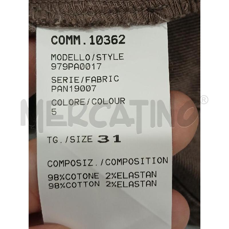 PANTALONE UOMO ELEVENTY TORTORA TG.31 | Mercatino dell'Usato Salerno fratte 4