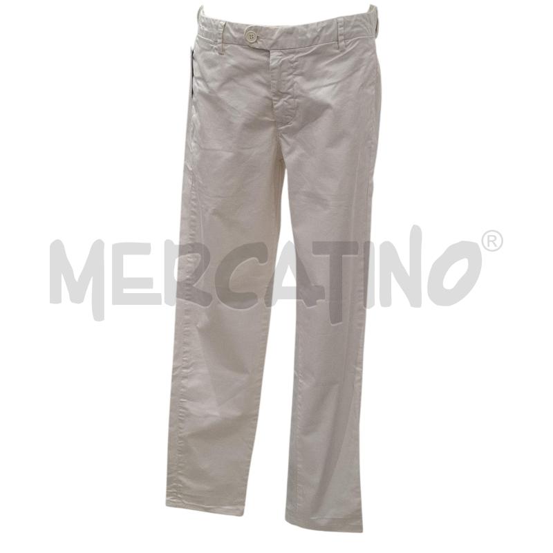 PANTALONE UOMO HERMITAGE BIANCO COTONE | Mercatino dell'Usato Salerno fratte 1