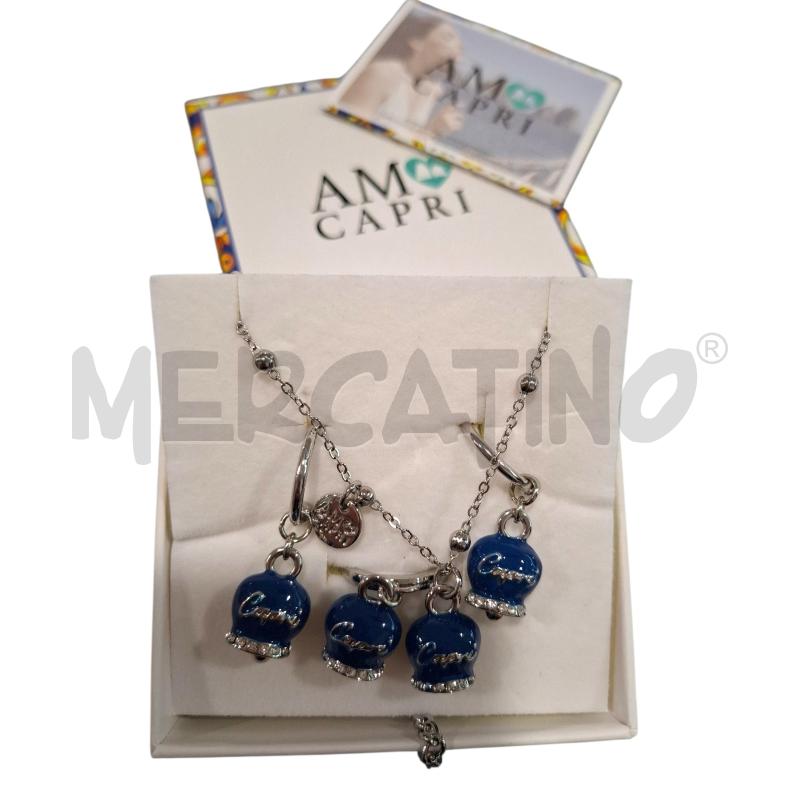 PARURE AMO CAPRI CAMPANELLA BLU  | Mercatino dell'Usato Salerno fratte 1