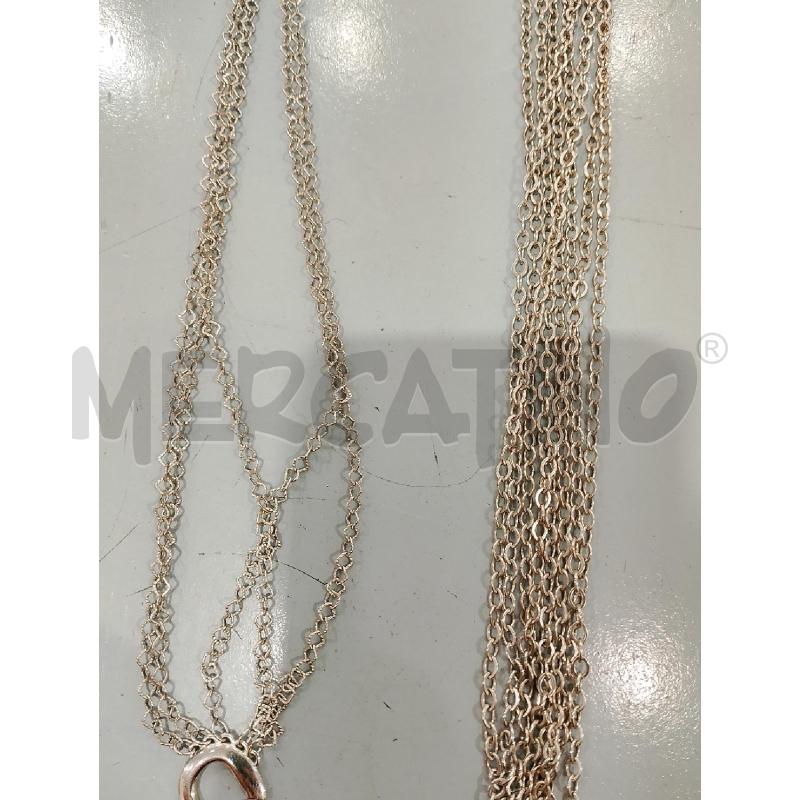 PARURE COLLANA + BRACCIALE METALLO MULTIFILO A FERRO DI CAVALLO | Mercatino dell'Usato Salerno fratte 3