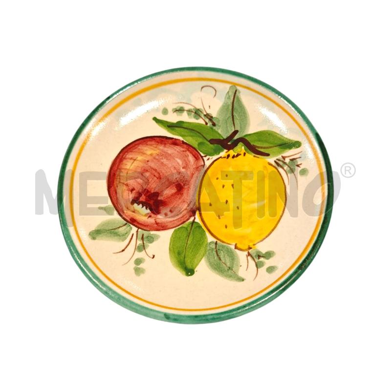 PIATTINO AVALLONE VIETRI LIMONE MELA 14 CM  | Mercatino dell'Usato Salerno fratte 1