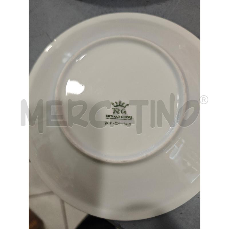 PIATTI PZ. 6+6 RICHARD GINORI BIANCO AZZURRI GRIGI | Mercatino dell'Usato Salerno fratte 2