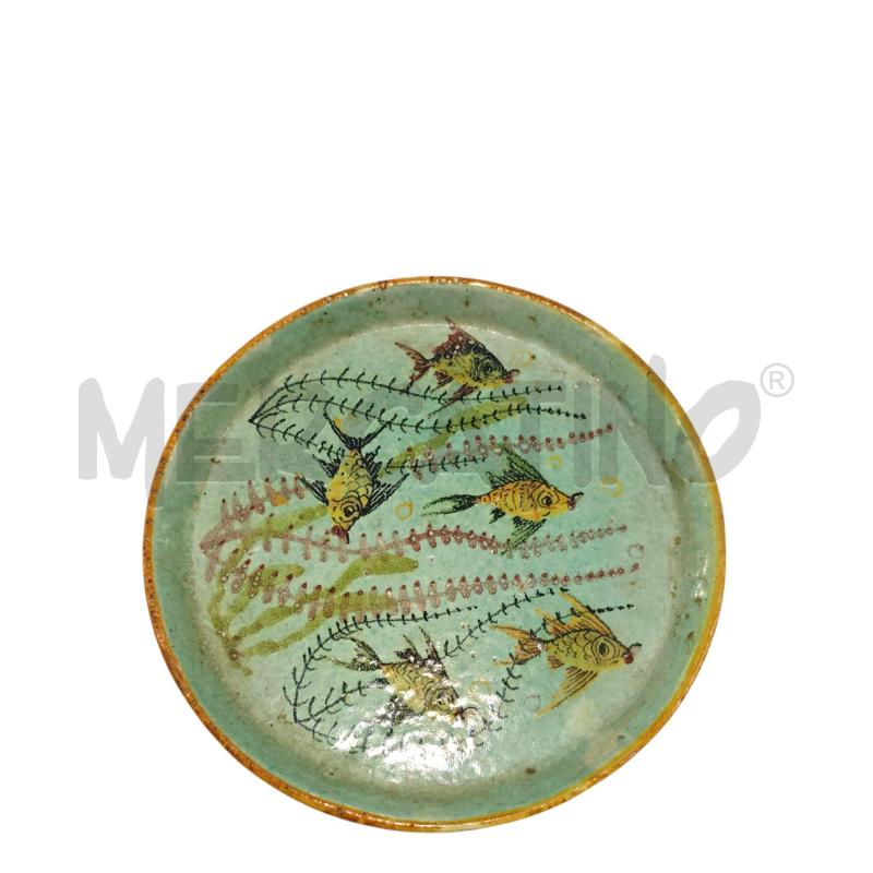 PIATTO AVALLONE FONDALE MARINO VERDE RAMINO | Mercatino dell'Usato Salerno fratte 1