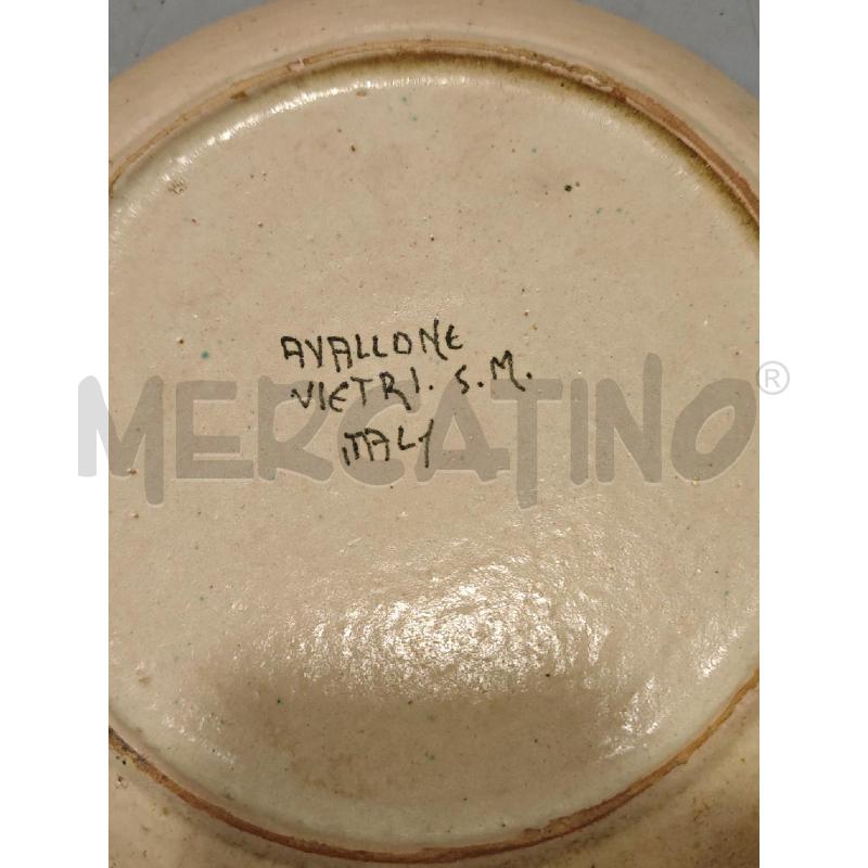 PIATTO AVALLONE FONDALE MARINO VERDE RAMINO | Mercatino dell'Usato Salerno fratte 2