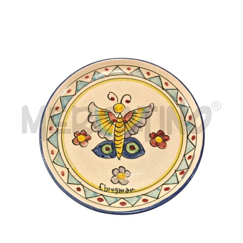 PIATTO BRUGMAN FARFALLA CERAMICA VIETRESE X VIETRITALY | Mercatino dell'Usato Salerno fratte 1