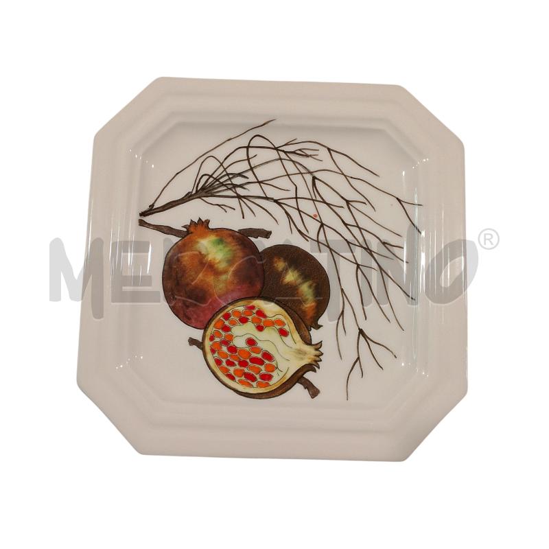 PIATTO ERNESTINE MELOGRANO DEC 916 CERAMICA SALERNITANA VINTAGE PIATTO OTTAGONALE | Mercatino dell'Usato Salerno fratte 1