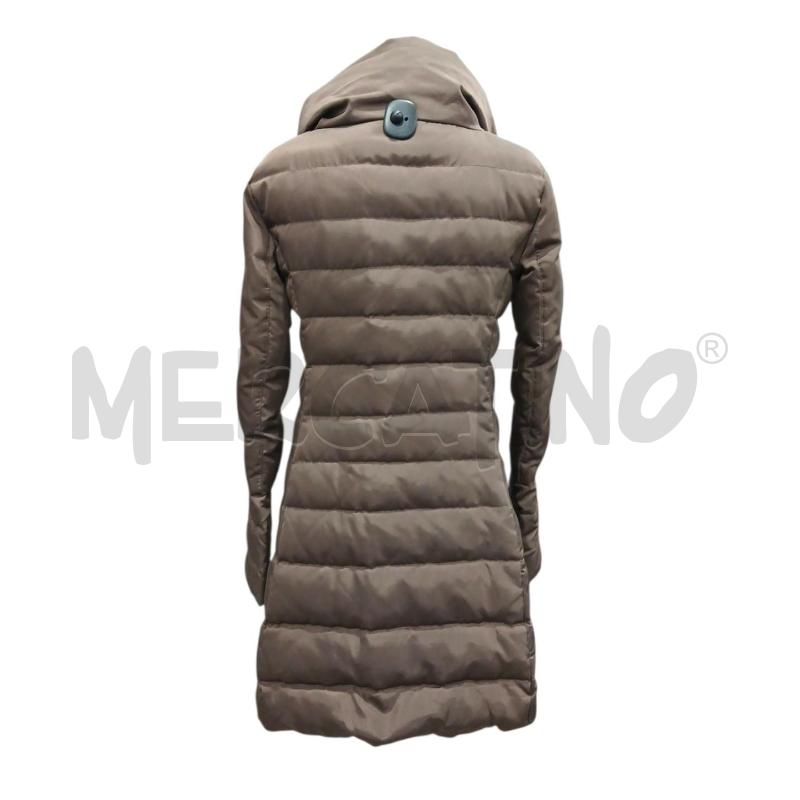 PIUMINO DONNA GAIA R MARRONE LUCIDO MOD LUNGO TG.44 | Mercatino dell'Usato Salerno fratte 2
