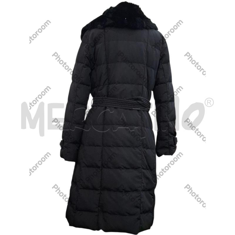 PIUMINO DONNA MAX MARA WEEKEND NERO LUNGO CON CINTURA | Mercatino dell'Usato Salerno fratte 2