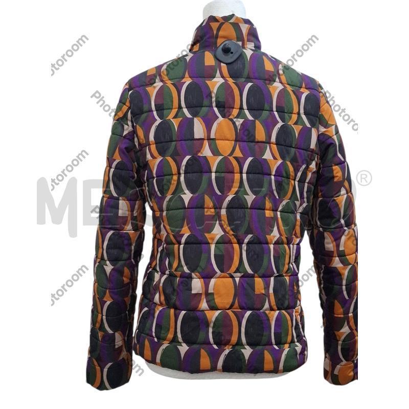 PIUMINO DONNA SURKANA DISEGNI OVALI VERDE NERO ARANCIO | Mercatino dell'Usato Salerno fratte 2