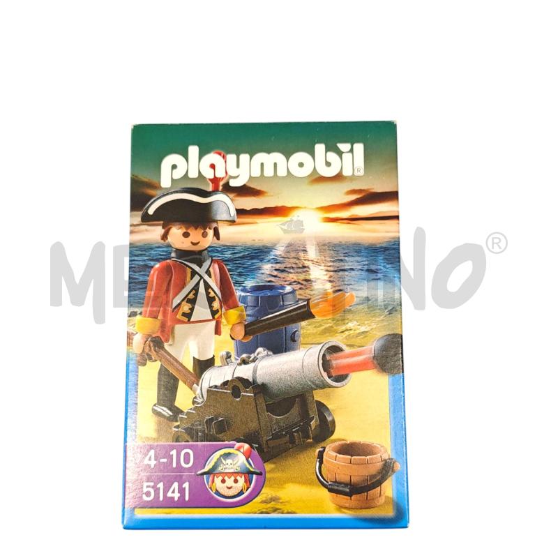 PLAYMOBIL 5141 CANNONIERE GIUBBE ROSSE BUSTA SIGILLATA SCATOLA APERTA  | Mercatino dell'Usato Salerno fratte 1