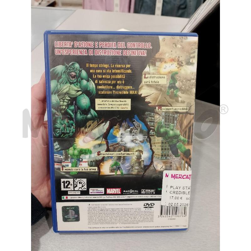 PLAY STATION 2 THE INCREDIBLE HULK ULTIMATE DESTRUCTION | Mercatino dell'Usato Salerno fratte 2