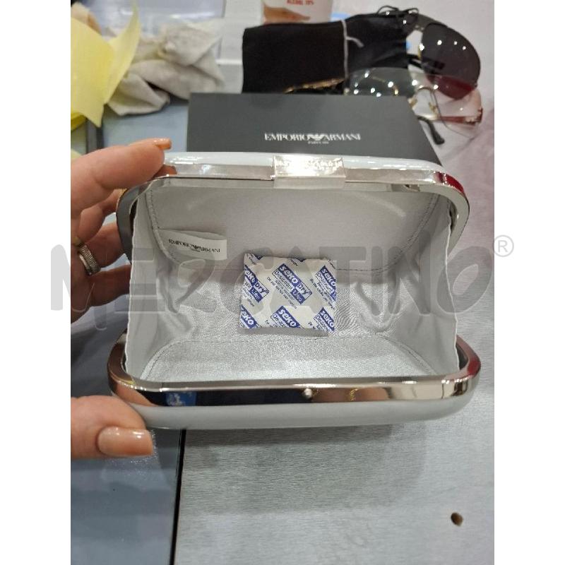 POCHETTE EMPORIO ARMANI GRIGIO  | Mercatino dell'Usato Salerno fratte 2