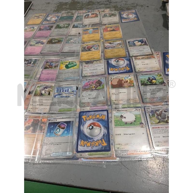 POKEMON LOTTO FOGLI CONTENITORI CON CARTE  | Mercatino dell'Usato Salerno fratte 3