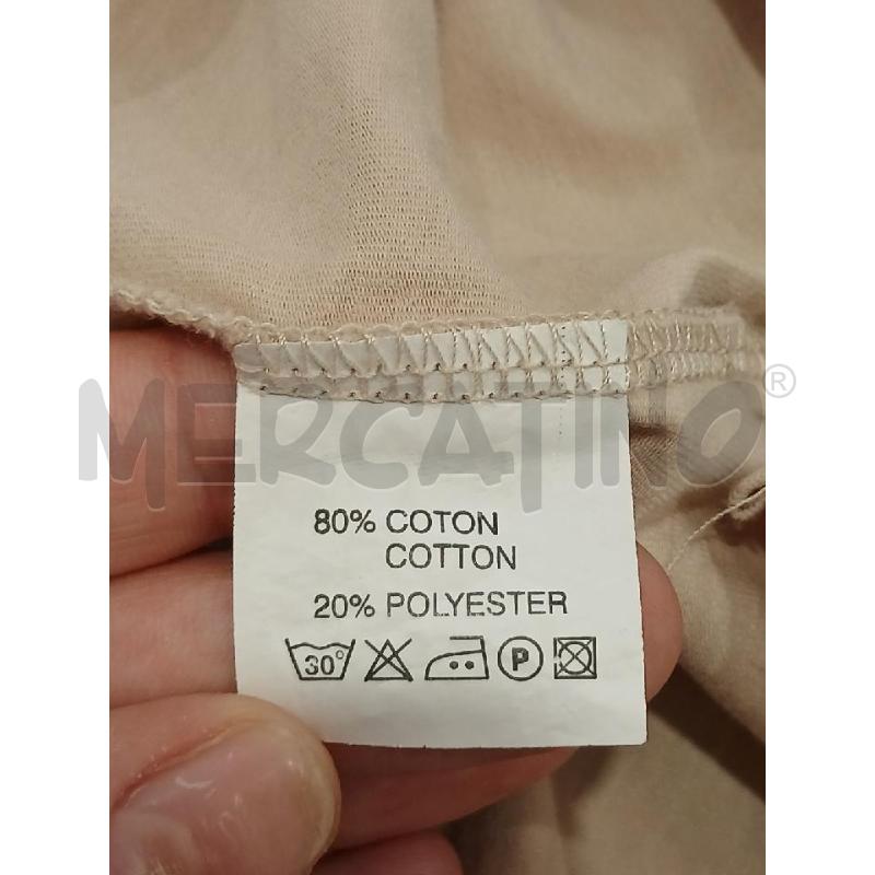 POLO DONNA CERRUTI BIANCA BEIGE A CANOTTA | Mercatino dell'Usato Salerno fratte 4