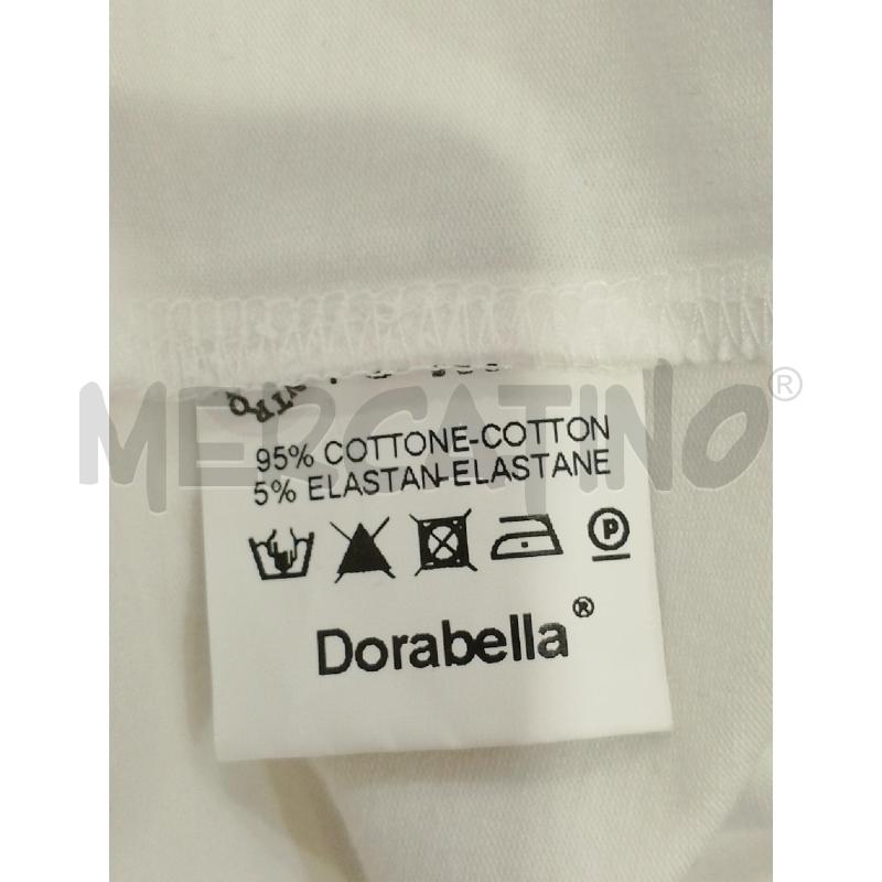 POLO DONNA DORABELLA BIANCA COLLETTO DENIM CARTELLINATA TG M | Mercatino dell'Usato Salerno fratte 4