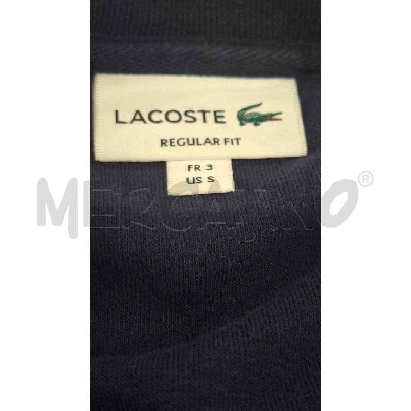 POLO DONNA LACOSTE BLU NAVY EFF. VELLUTINO | Mercatino dell'Usato Salerno fratte 3