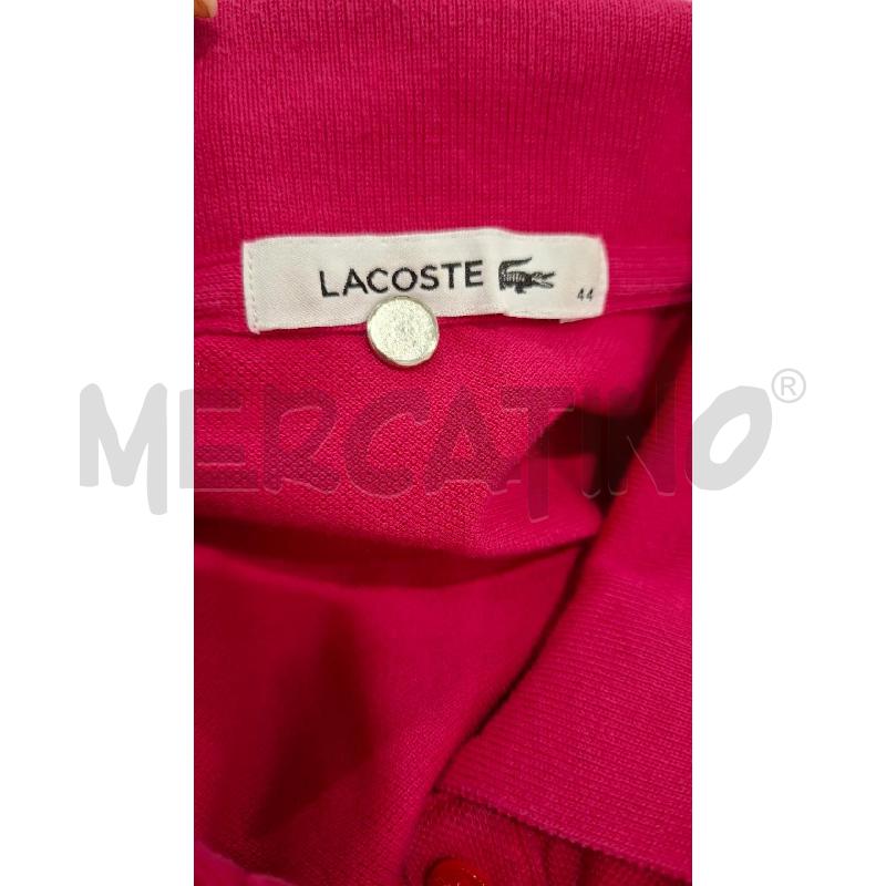 POLO DONNA LACOSTE FUCSIA TG.44 | Mercatino dell'Usato Salerno fratte 3